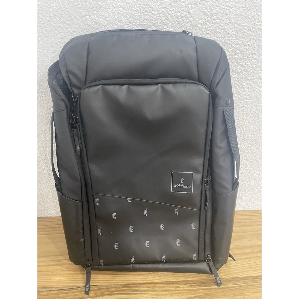 Melaleuca Black Travel Laptop Backpack Large Durable Water Resistant Expandable